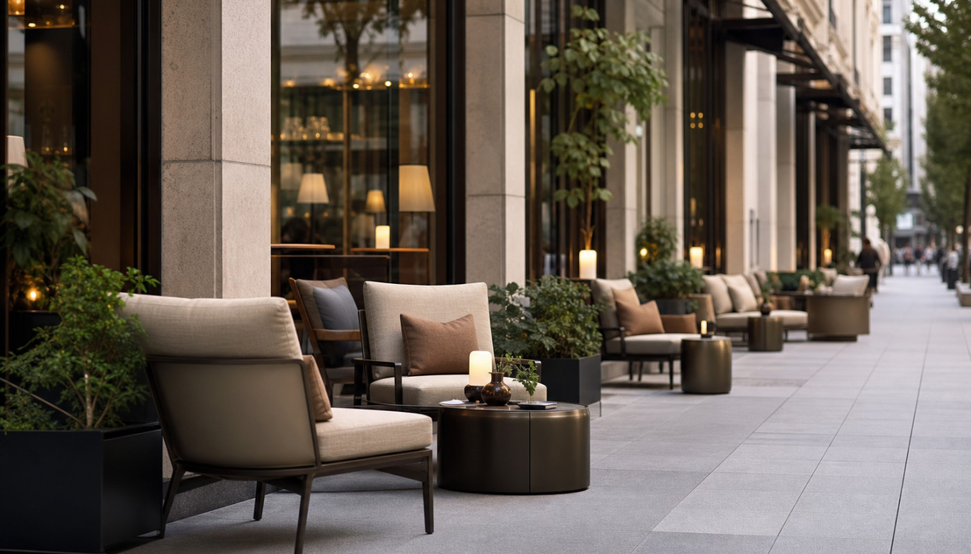 L’influence silencieuse du mobilier hotel dans le design urbain contemporain